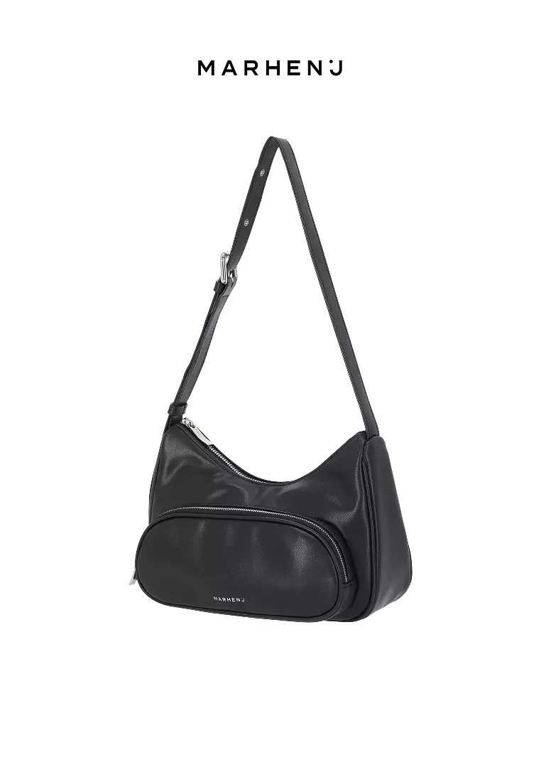 ELLEN Vegan Leather Crossbody Bag Black