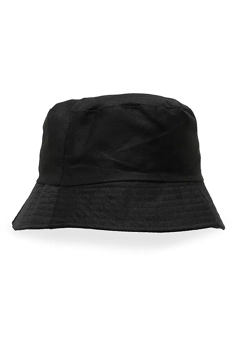 Zorke Bucket Hat Pria Casual Stylish Motive Baka Comfortable Material Drill ORIGINAL - Black