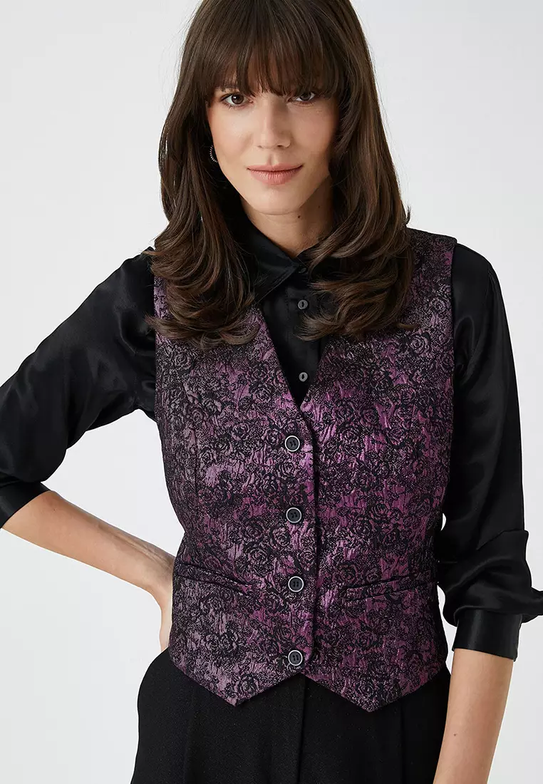 Rachel Araz Jacquard Vest