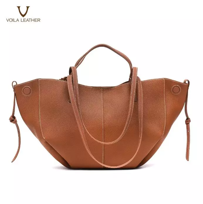VOILA LEATHER Tas Tote Wanita Kulit Asli Genuine Leather Tote Bag AVEENA Havana