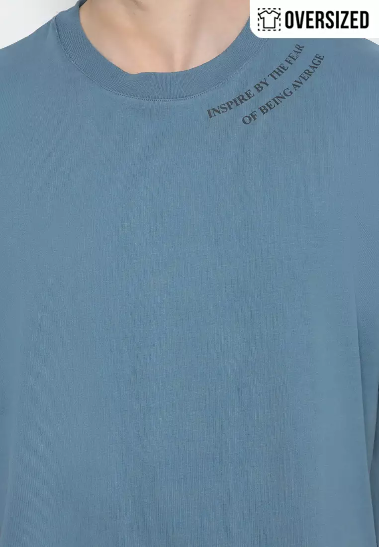 NX T-Shirt Cotton Combed Tebal Oversized Pria 2079370421