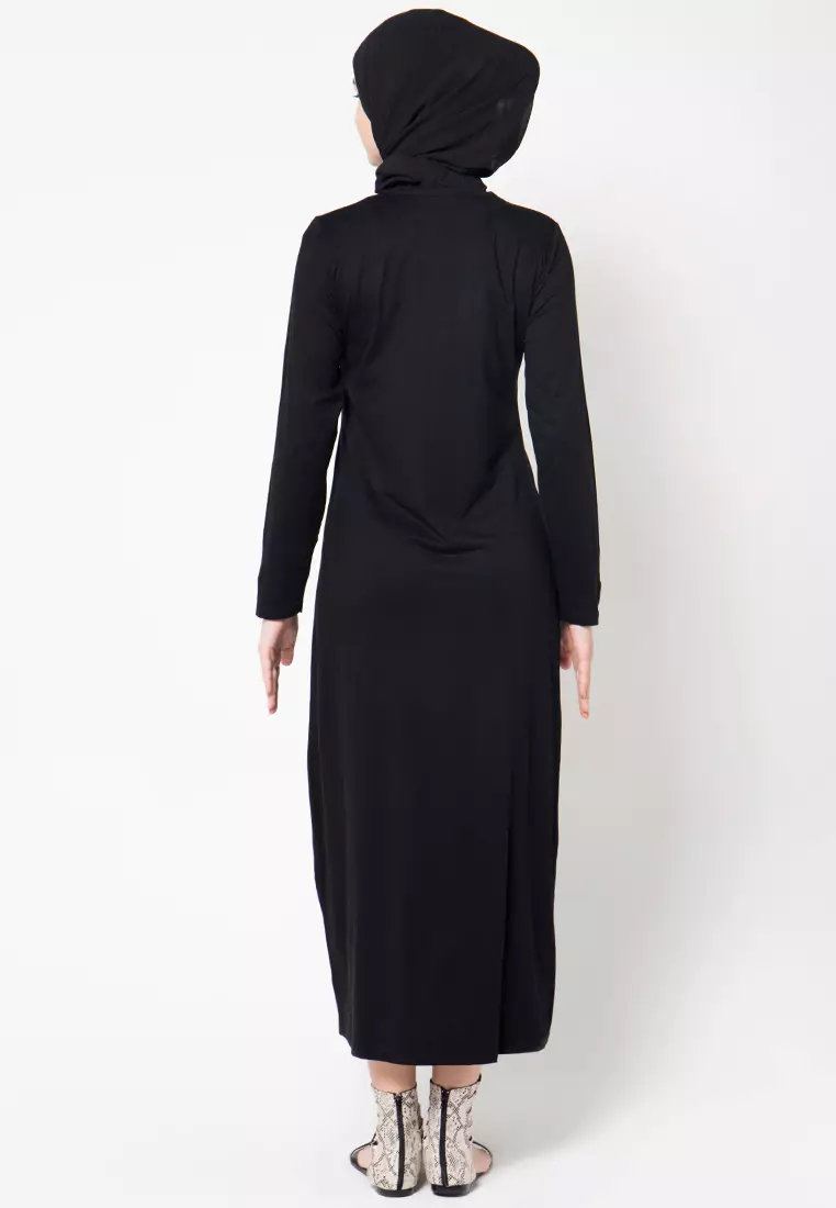 JV Hasanah Manset Gamis Black | Inner Manset Gamis Rayon Adem