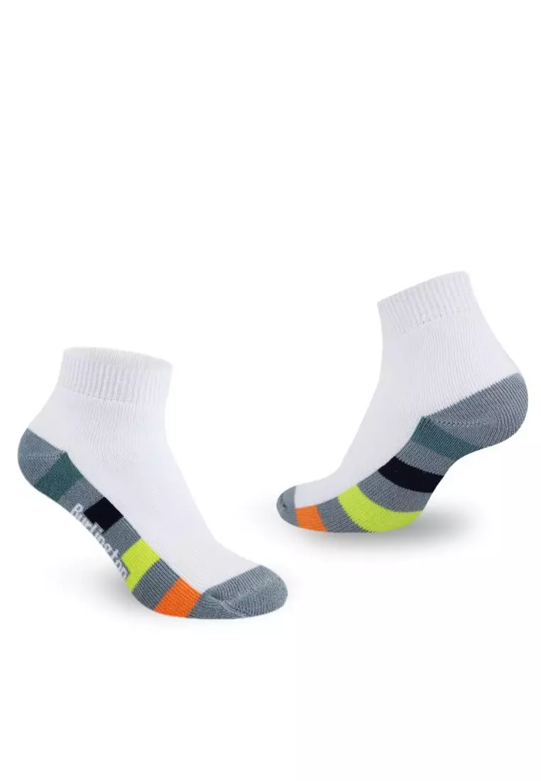 Burlington Boys’ Cotton Sports Ankle Socks 3 Pairs in 1 Pack BBSKG39