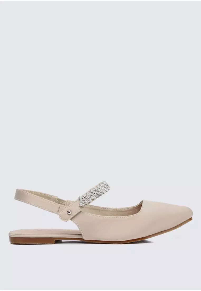 Discount on My Ballerine  shoes - SKU: Charlize Comfy Ballerina In Nude