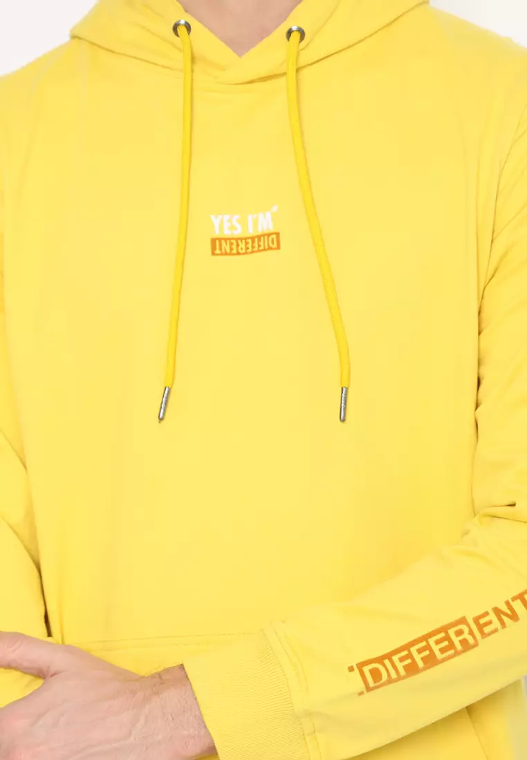 Hoodie Pria Different - Kuning