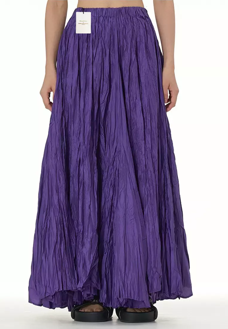 Long flowy purple skirt shop