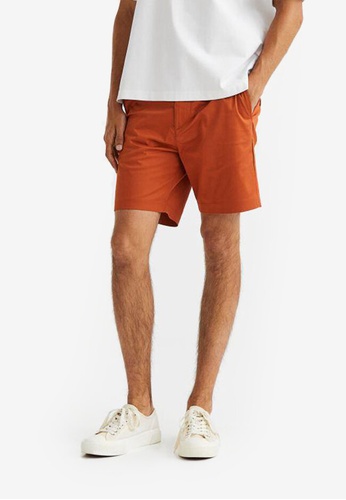 H&M orange Regular Fit Chino Shorts 4B4F0AA7969095GS_1
