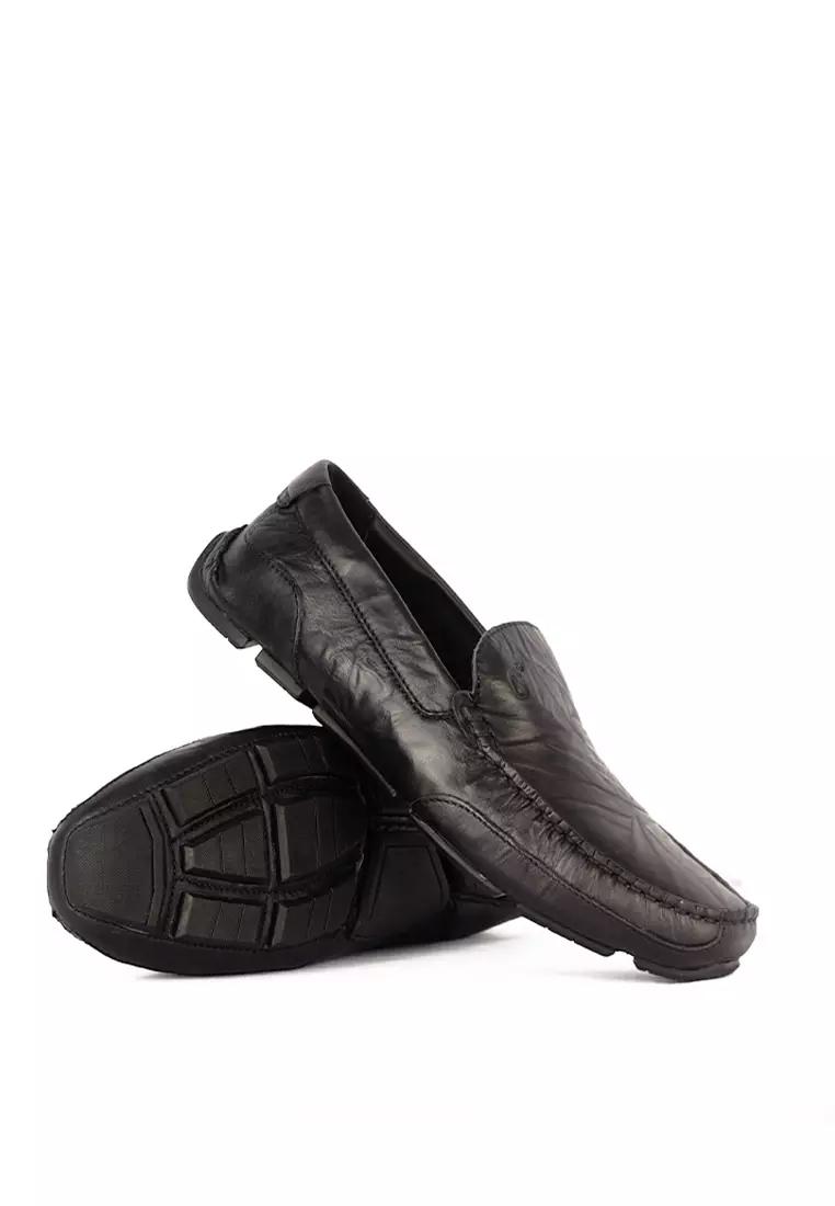 Sepatu Casual Pria Loafer Moccasin Gino Mariani Bartoli 7 Hitam