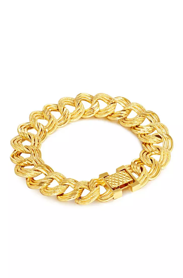 Gold plated clearance chain bracelet