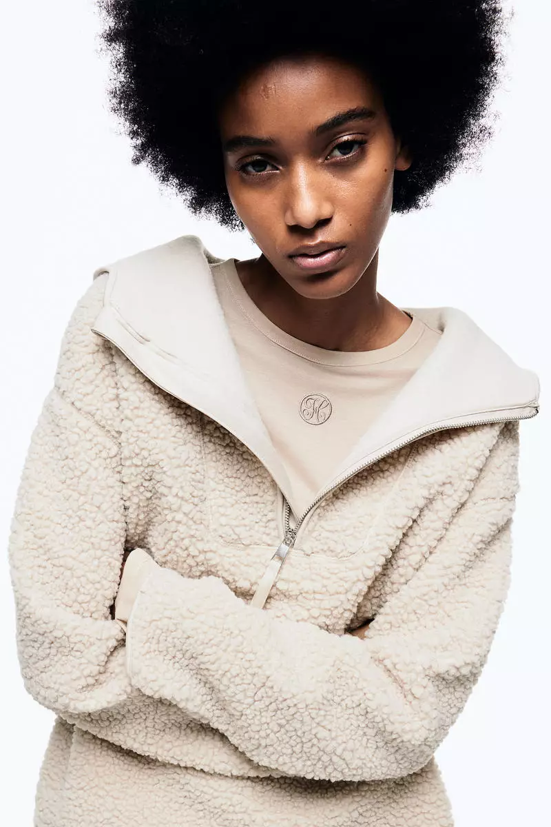 Ladies teddy sales fleece hoodie