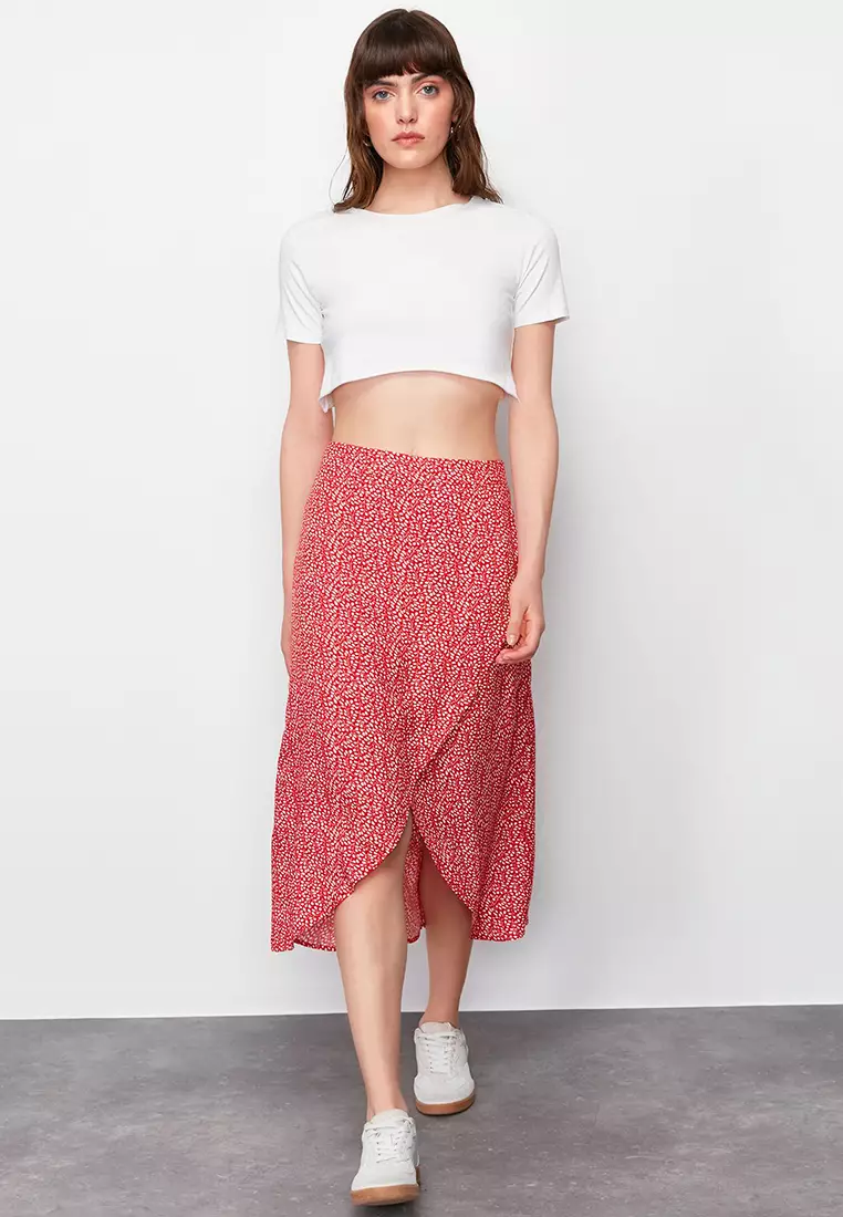 Floral skirt zalora hot sale