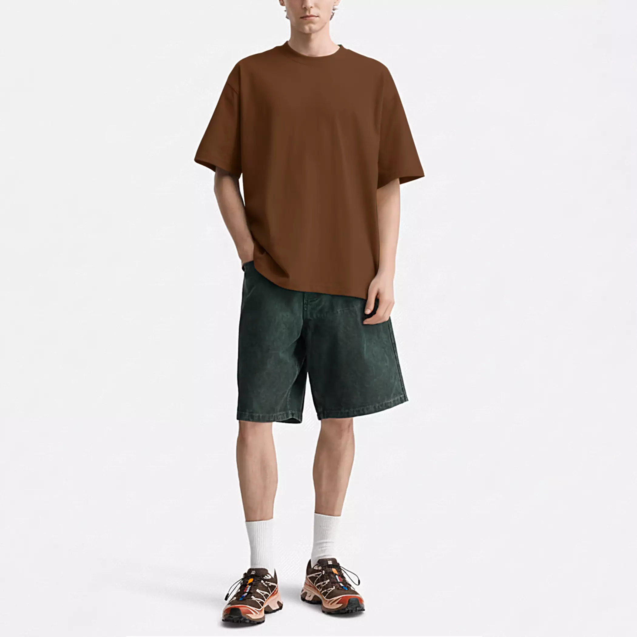 Gloaming Kaos Oversized Cotton Danball 290 Gsm Brown