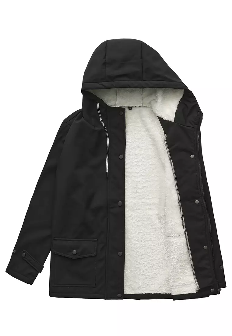 Fleece-lined Hooded Windbreaker AD-M25WB55P