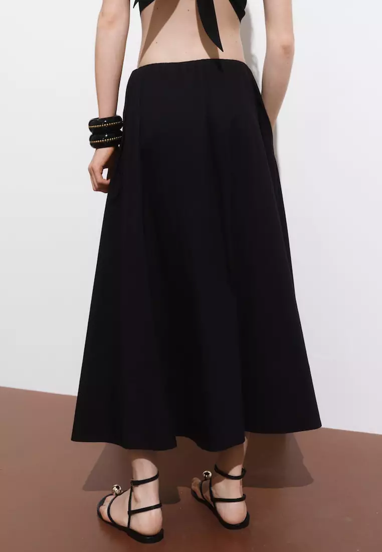 Flared Cotton Skirt