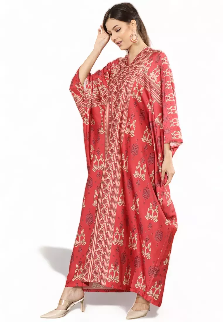 Kanzi Exclusive Long Sleeve Songket Kaftan