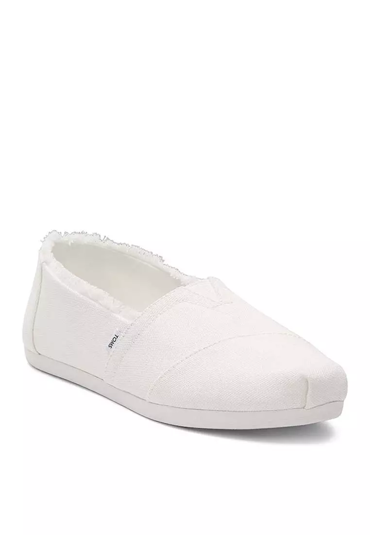 Toms Alpargata Women's Slip On White Canvas