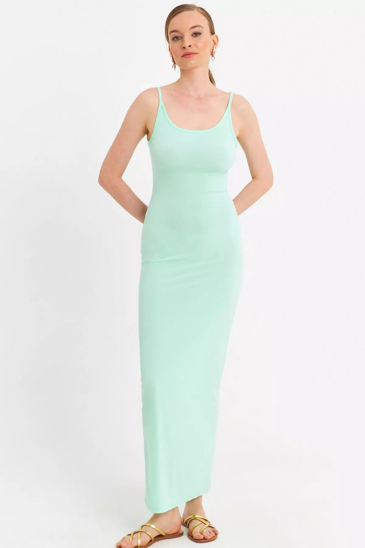 Adjustable Strap Maxi Dress