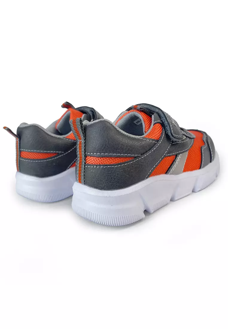 Crocodile KIDS XD1707273 Grey Orange Sepatu Sneaker Anak Kids Shoes Original
