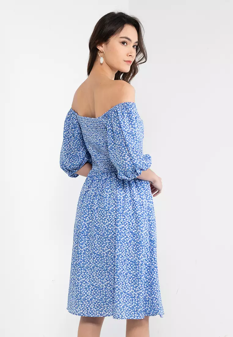 網上選購Artist Printed Puff Sleeve Dress 2024 系列| ZALORA香港