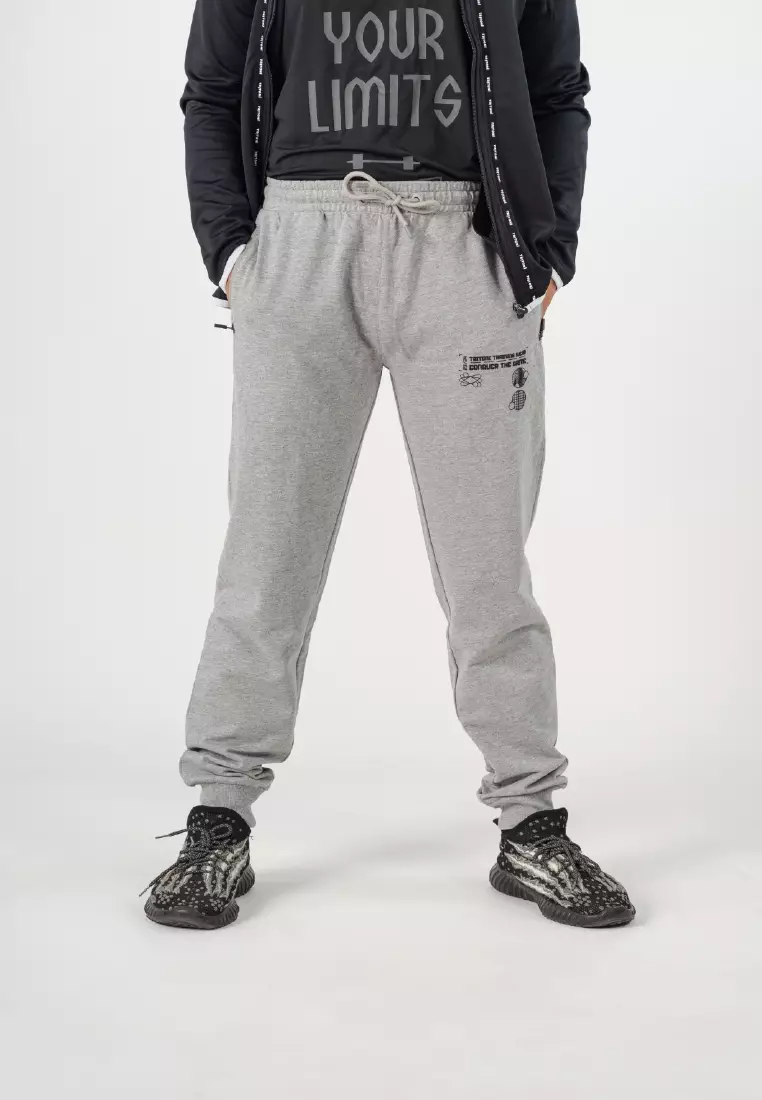 Graceful Cut Tritoni Cotton Terry Jogger