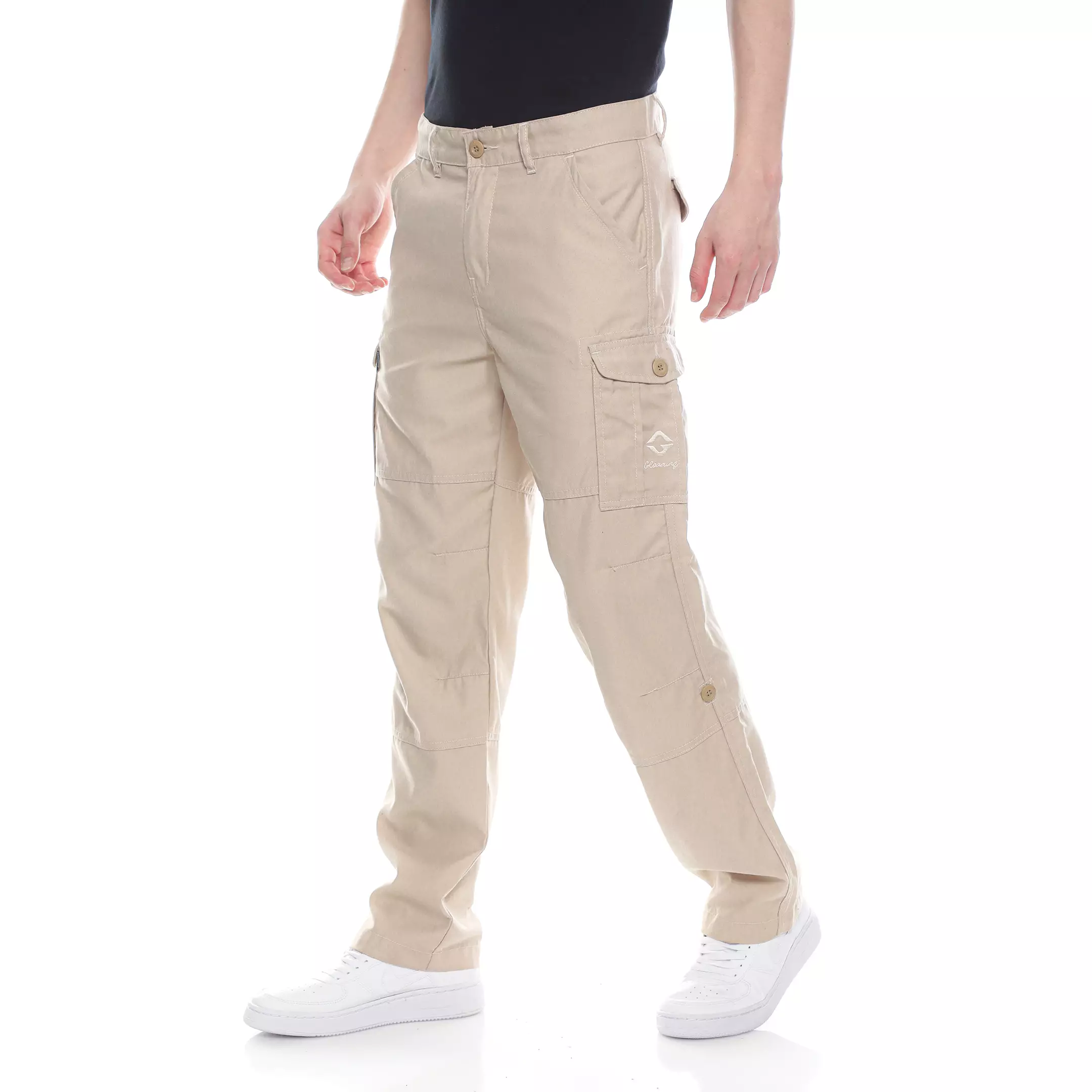 Cargo Long Pants Celana Panjang - Cotton Drill Cream