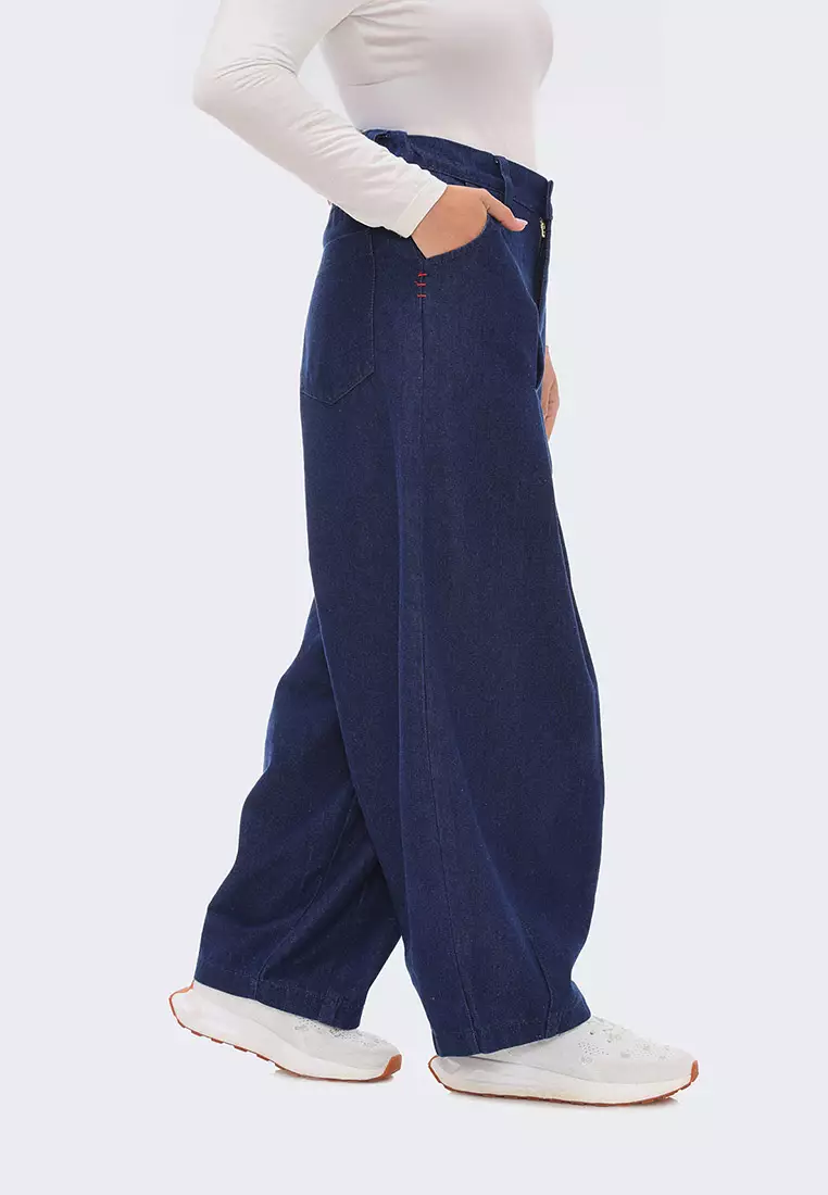 Ria Miranda Navy Blue Amari Pants