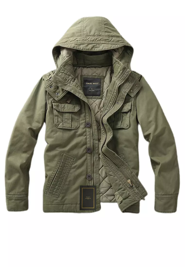 Thick Hooded Jacket QZZ268-1