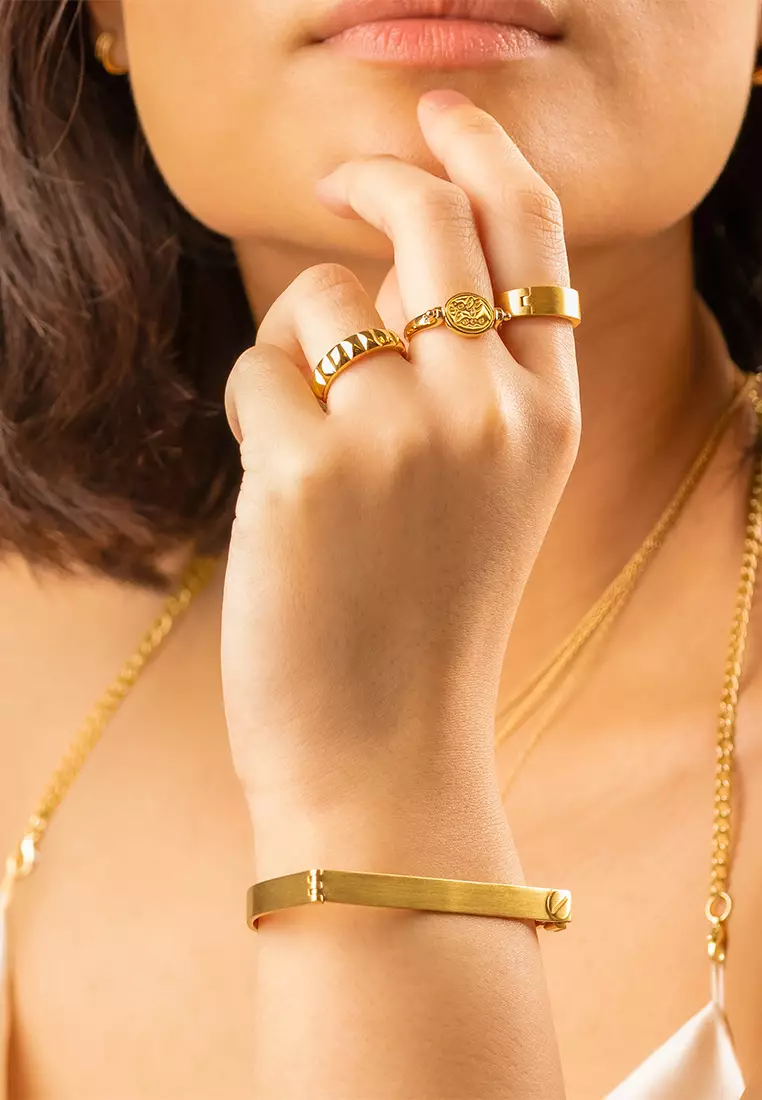 Gold and silver bangle new arrivals bracelet