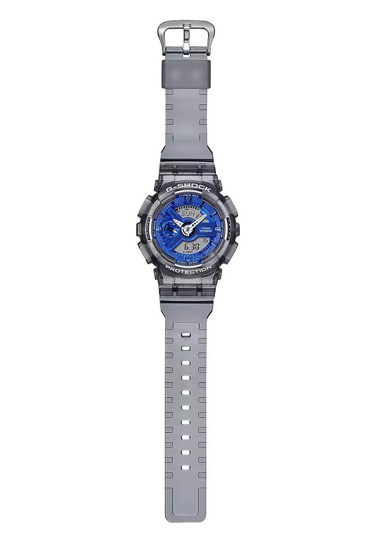 G-Shock - Jam Tangan Analog Digital Wanita - Transparent Black - Resin Strap - GMA-S110TB-8A