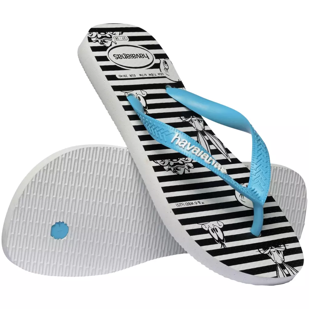 Havaianas 0093 Top Warner Logomania White/Blue - Sandal Pria
