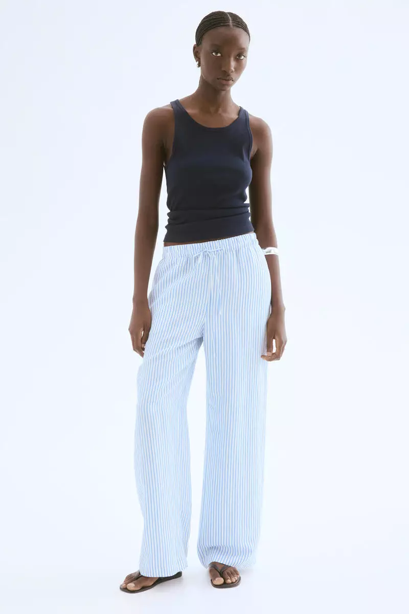 Buy H&M Linen-blend trousers 2026 Online | ZALORA