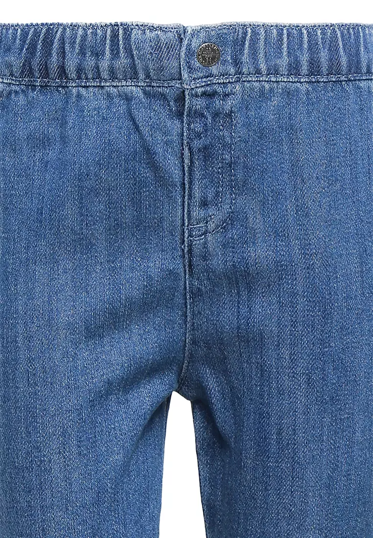 Cotton Blue Stripe Top Jean Outfit