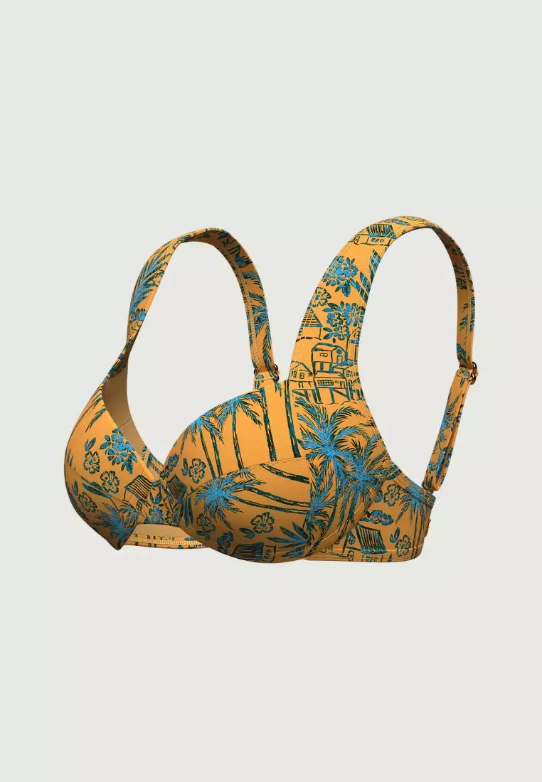 Tropadelic Days Marigold Plus Cup Bikini Top