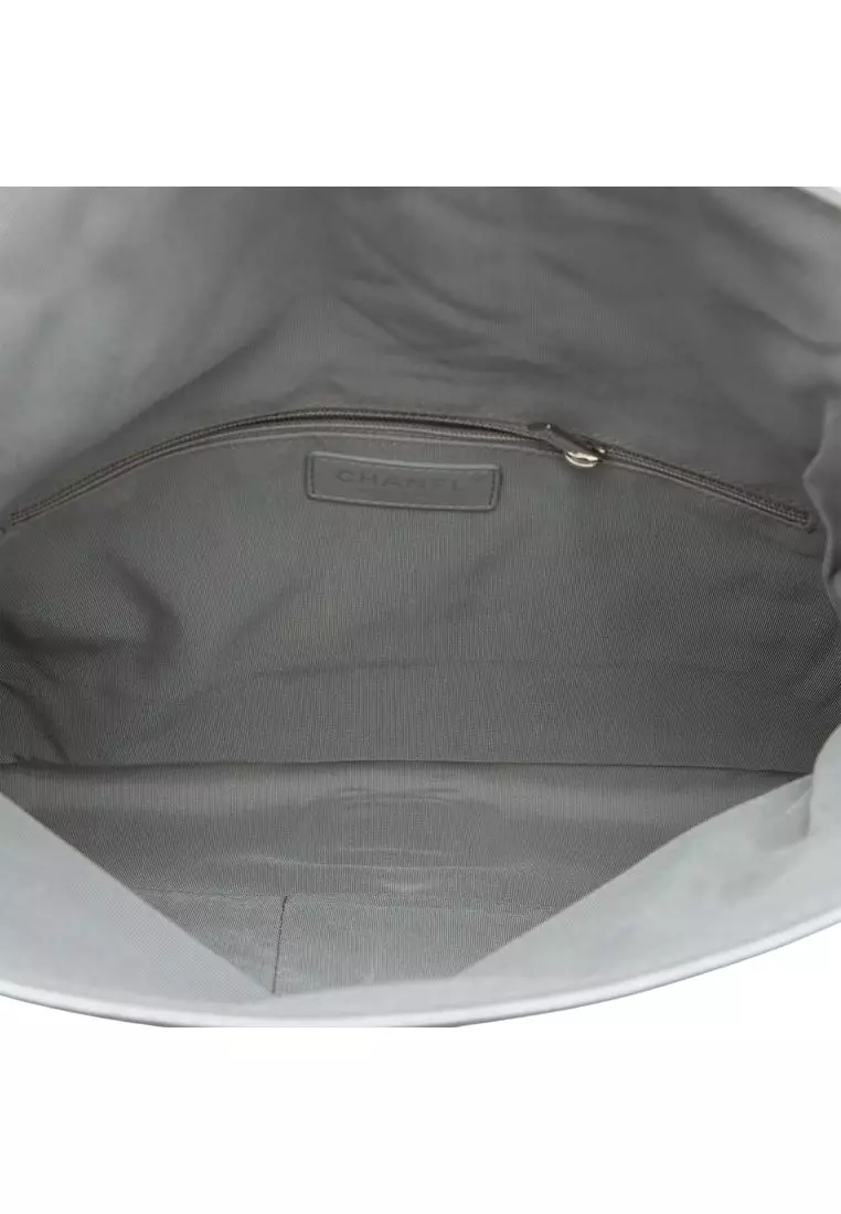 Pre-Loved Chanel Quilted Lambskin Grip Clutch
