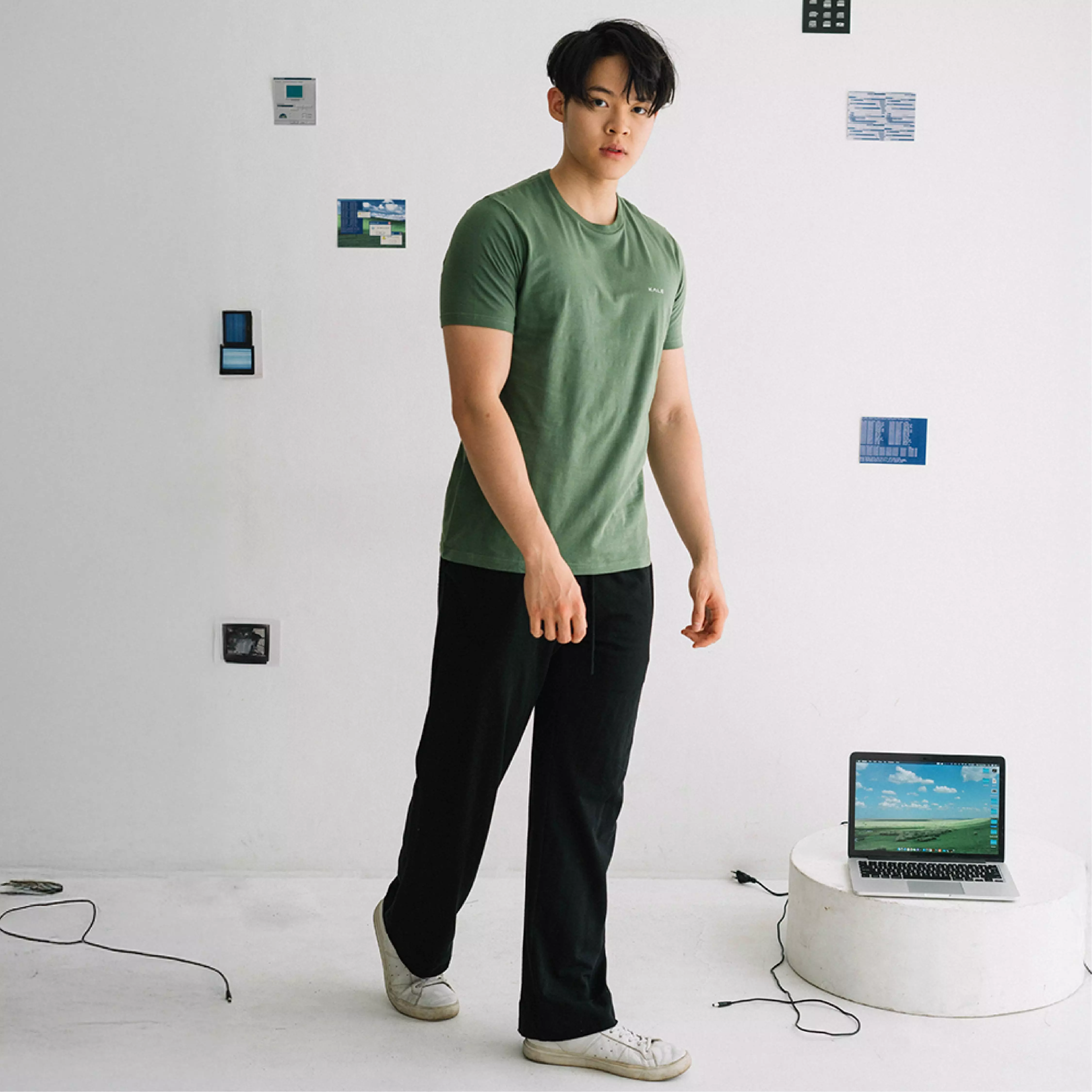 Kale Arion Dusty Green / T-Shirt Pria Lengan Pendek / Unisex