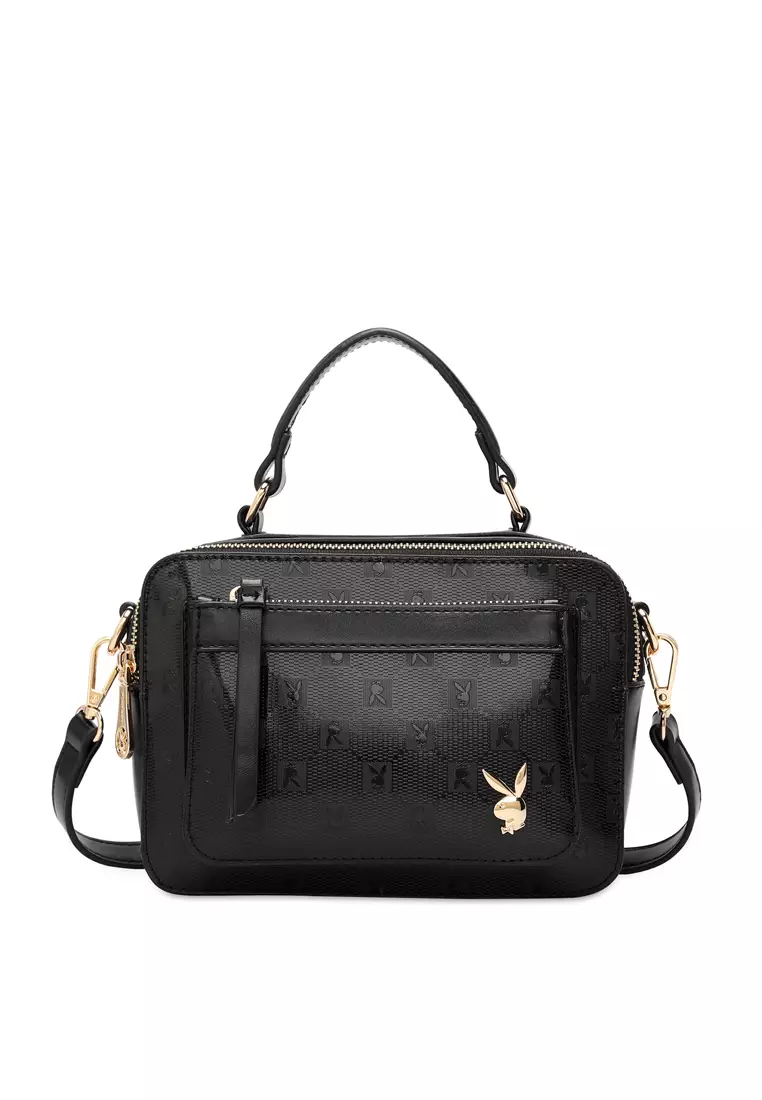 Jual PLAYBOY BUNNY Women's Top Handle Bag / Sling Bag / Crossbody Bag /  Shoulder Bag (Tas Tangan / Tas Selempang / Tas Bahu Wanita) - Hitam  Original 2023