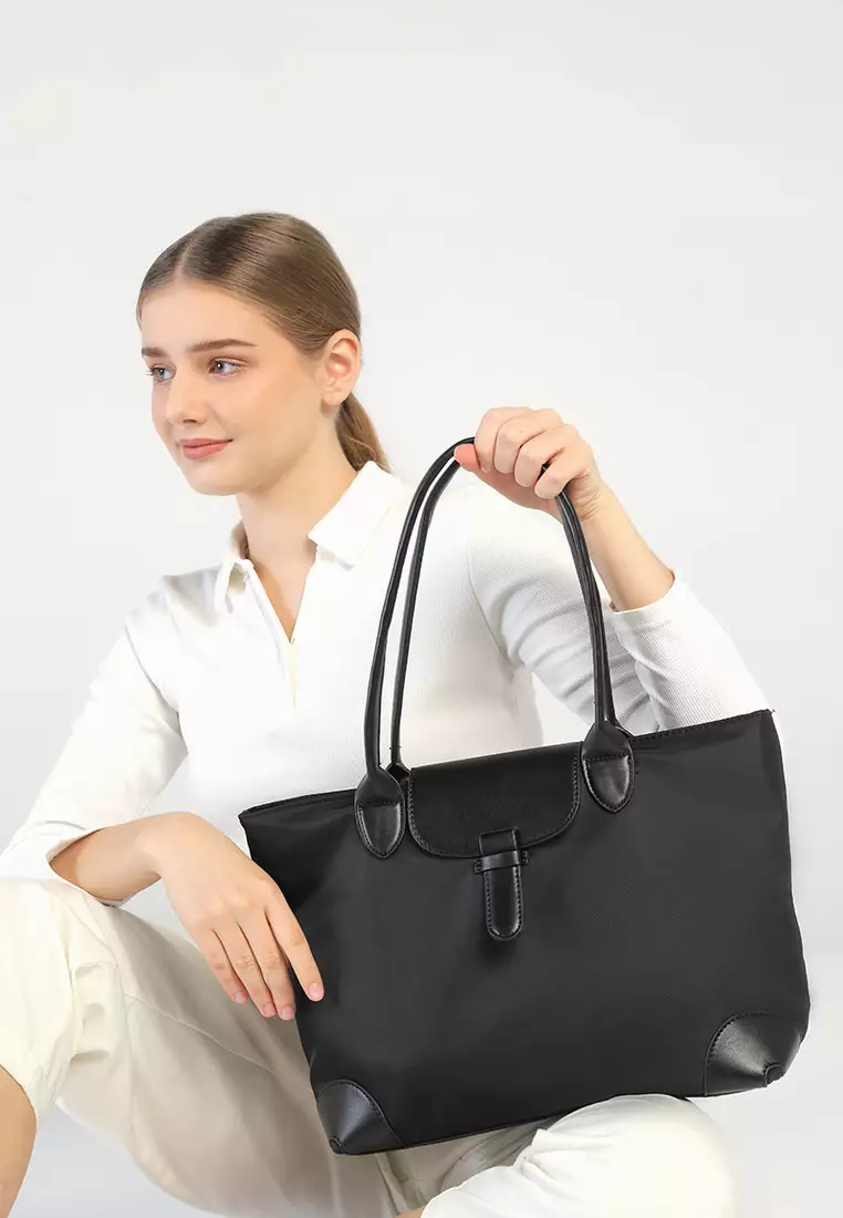 Tanasha Basic Tote Bag Black