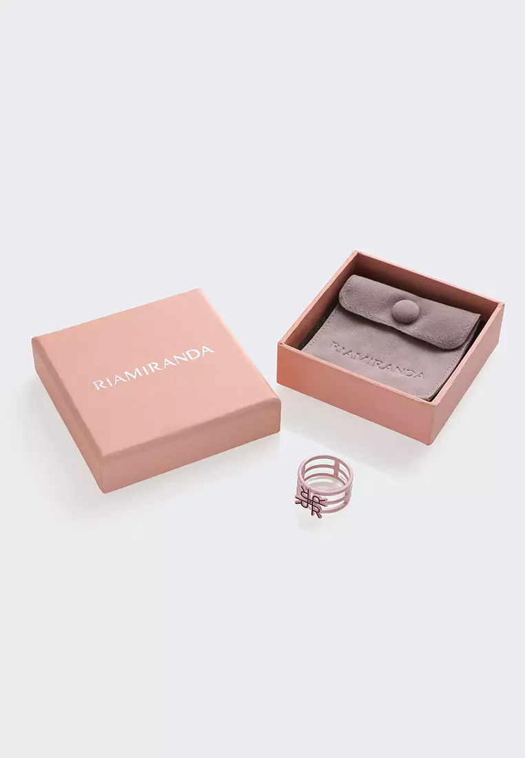 Ria Miranda Dark Plum Cleava Hijab Ring