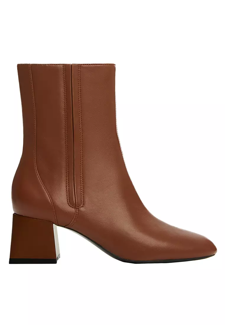 Mango leather outlet chelsea boots