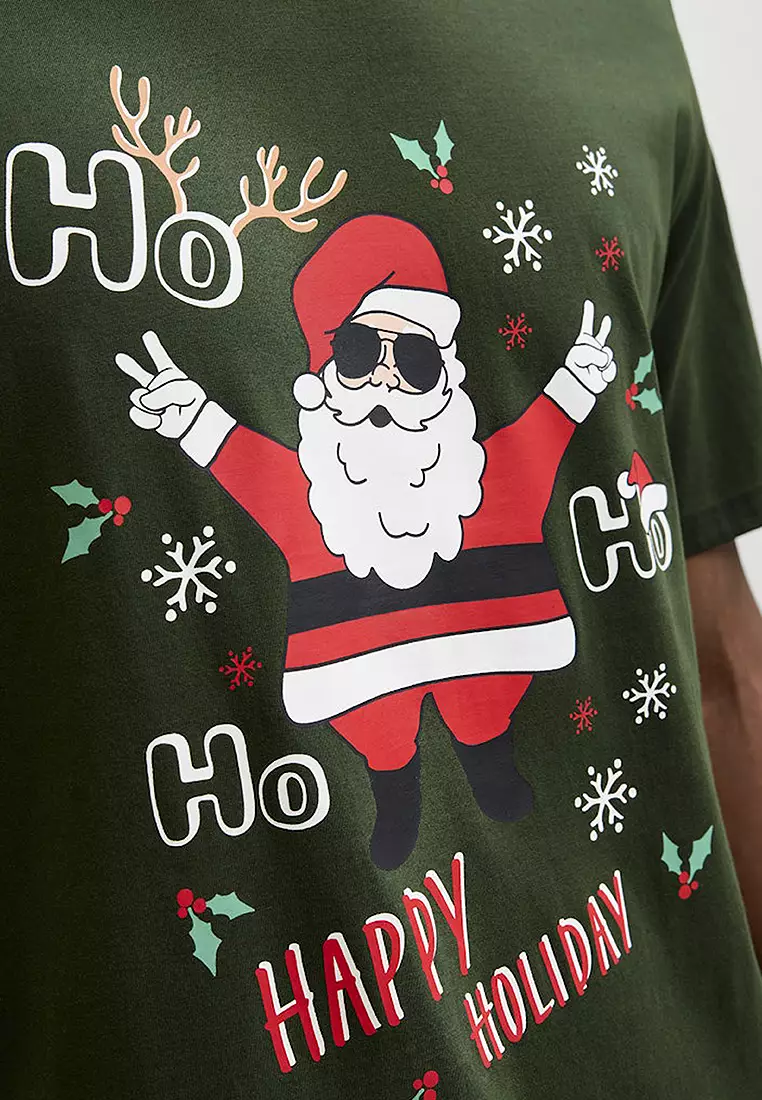Christmas Short Sleeves Crew Neck Tee