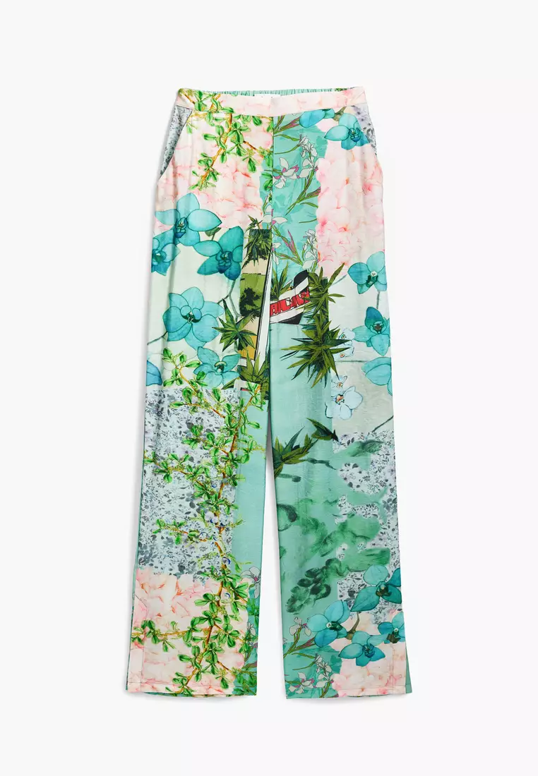 Floral print pants