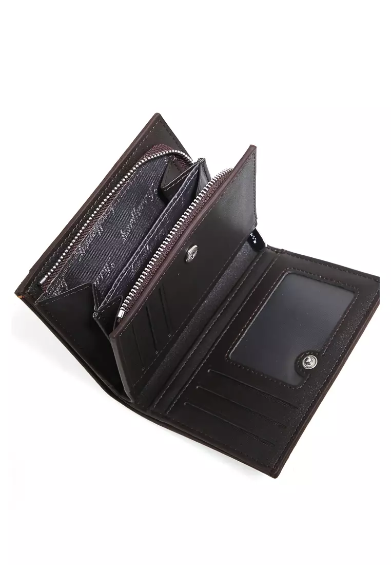 Short Wallet Dompet Lipat Pria Wanita Uniqe Design Many Slot Material Leather ORIGINAL