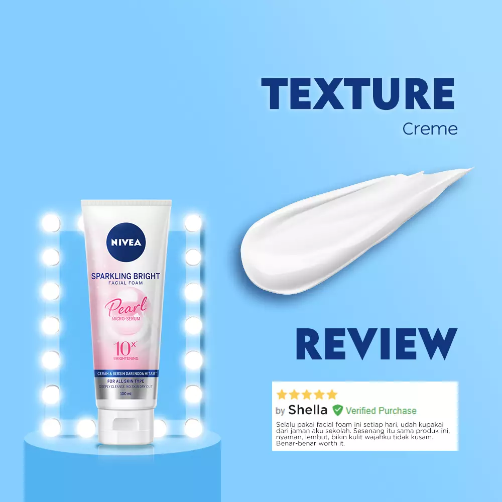 NIVEA Sparkling Bright Whitening Facial Foam 100ml