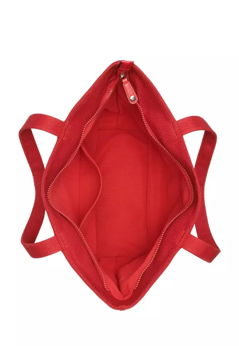 Cannes Canvas Karl Tote Crimson Multi