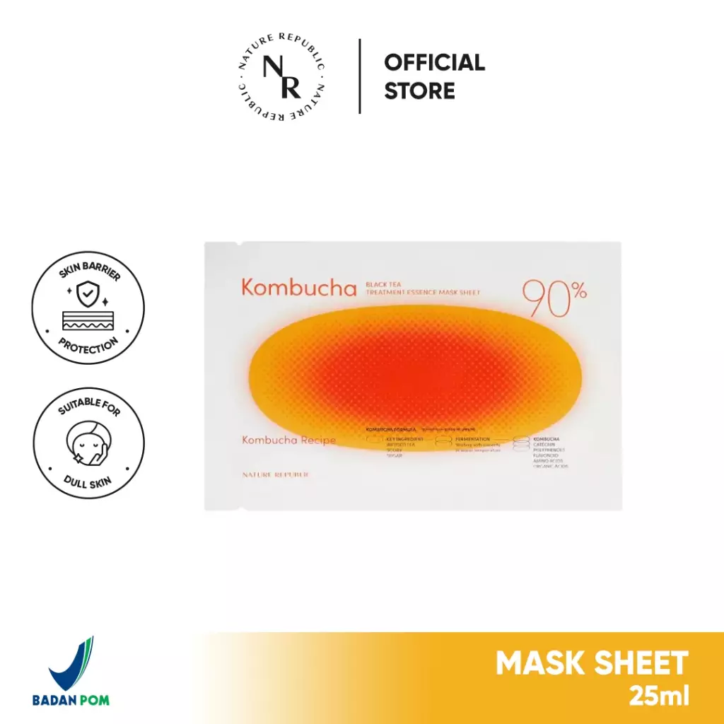 NATURE REPUBLIC Kombucha Black Tea The First Essence Mask Sheet
