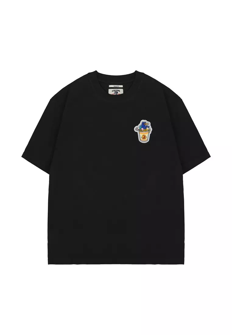 3Second Men's T-Shirt Short Sleeve Relaxed Fit Cotton Bold 560225