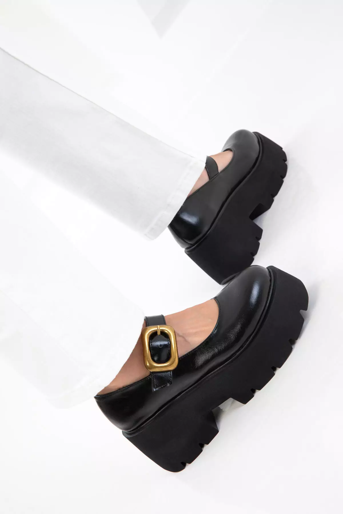 Black Women's Classic Heeled Shoes 20774