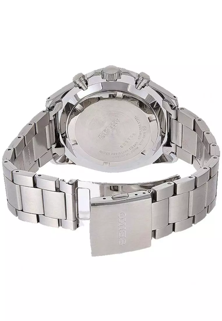 Jam Tangan Pria Seiko Chronograph Original Garansi Resmi SSB377 SSB377P1 Strap Stainless Steel Silver
