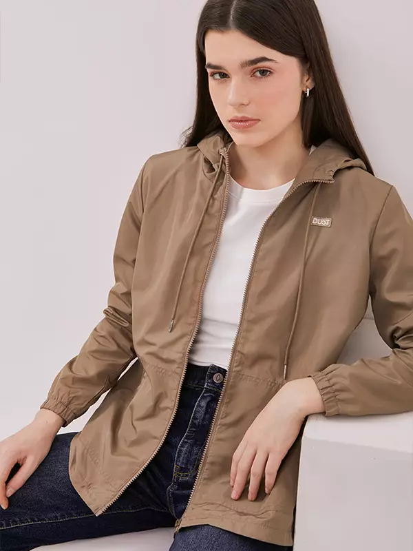 DUST Jaket Parasut Arla Coklat (D.56174)