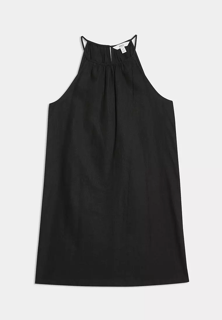 Halter Neck Mini Swing Dress